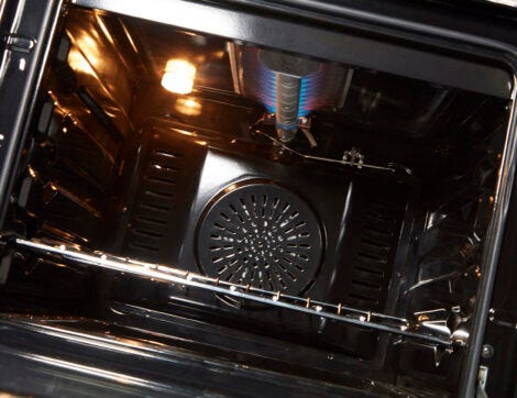 Unique Prestige 20" White Convection Gas Range, Electronic Ignition UGP-20V PC1 W