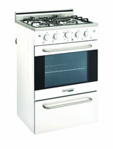 Prestige by Unique 20″ Stainless Convection Gas Range UGP-20V PC1 W-White