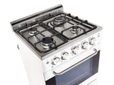 Prestige by Unique 20″ Stainless Convection Gas Range UGP-20V PC1 W-White