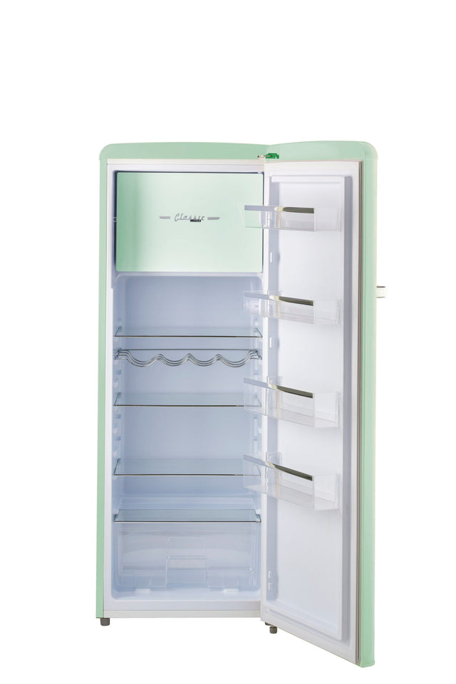 Classic Retro by Unique 8 cu. ft. Single Door Refrigerator with Freezer UGP-230L LG AC-Mint Green