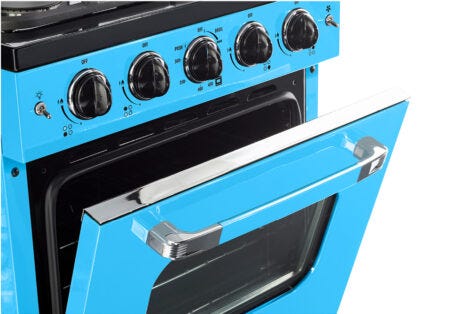 Classic Retro by Unique 24” Convection Gas Range UGP-24CR RB-Robin Egg Blue