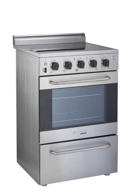 Unique Prestige 24' Stainless Steel Convection Electric Range, Electronic ignition UGP-24V EC S/S