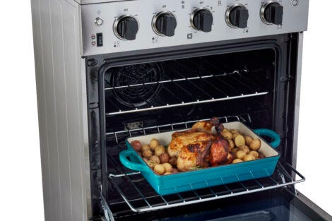 Unique Prestige 24' Stainless Steel Convection Electric Range, Electronic ignition UGP-24V EC S/S
