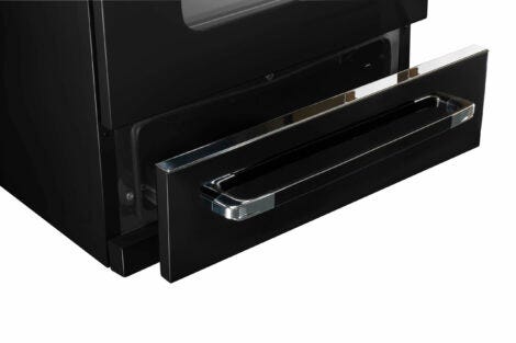 Unique 30' Classic Retro Midnight Black Gas Range UGP-30CR B