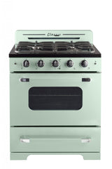 Classic Retro by Unique 30” Convection Gas Range UGP-30CR LG-Mint Green