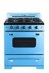 Classic Retro by Unique 30” Convection Gas Range UGP-30CR RB -Robin Egg Blue