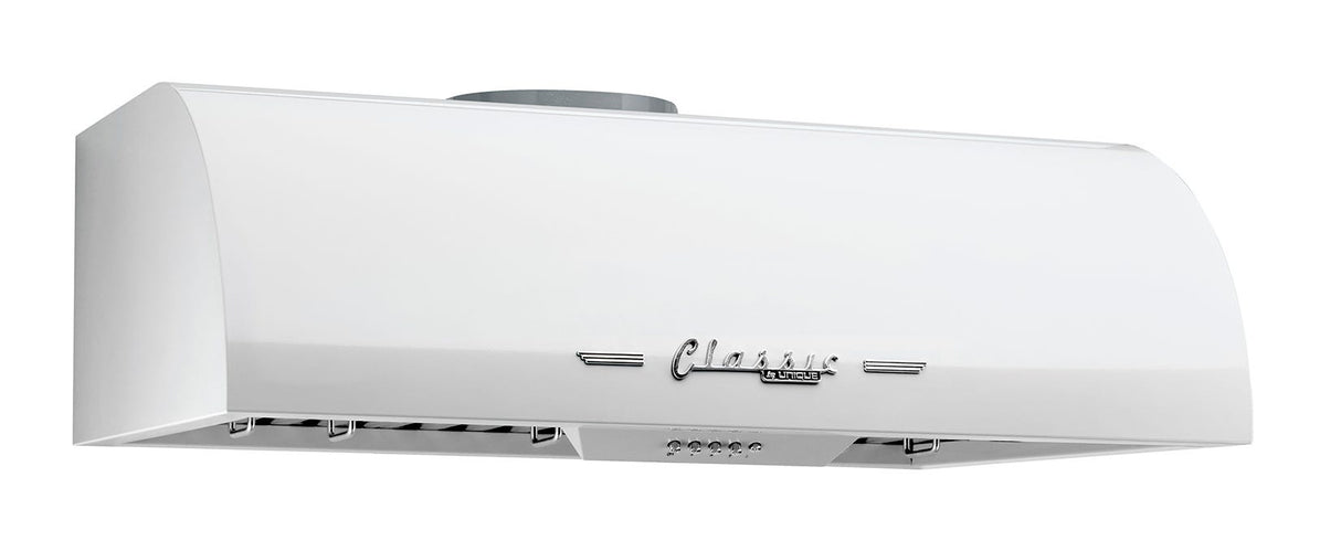 Unique 30' Classic Retro Marshmallow White Range Hood UGP-30CR RH W