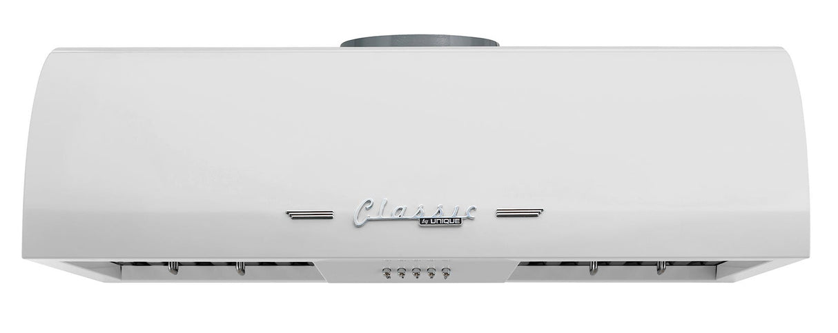 Unique 30' Classic Retro Marshmallow White Range Hood UGP-30CR RH W