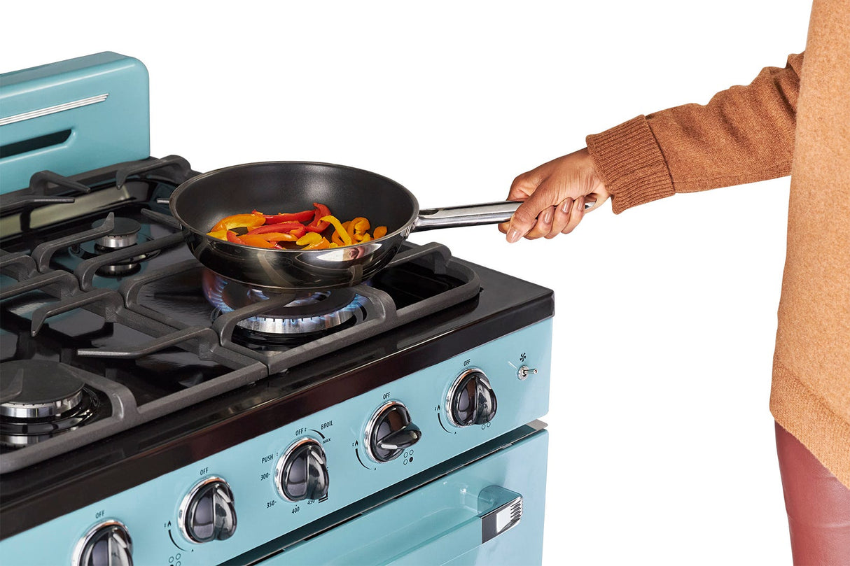 Classic Retro 30 -inch Free-Standing Gas Range with Convection Oven in Ocean Mist Turquoise UGP-30CR T