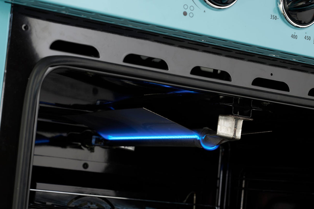 Classic Retro 30 -inch Free-Standing Gas Range with Convection Oven in Ocean Mist Turquoise UGP-30CR T