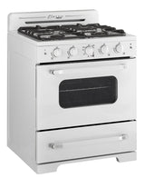 Classic Retro by Unique 30” Convection Gas Range UGP-30CR W-White