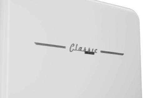 Classic Retro 30 in 17.7 cu. ft. Frost Free Retro Bottom Freezer Refrigerator in Marshmallow White, ENERGY STAR UGP-510L W AC