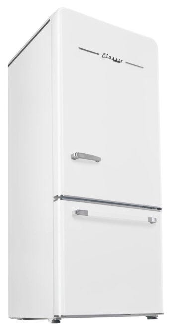 Classic Retro by Unique 18 cu. ft. Electric Bottom-Mount Refrigerator UGP-510L W AC