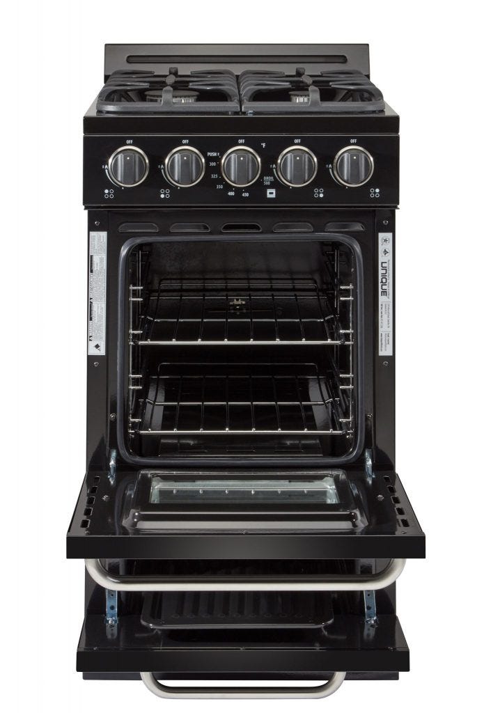 Unique Classic 20' Black Off Grid Propane Range UGP-20G OF1 B