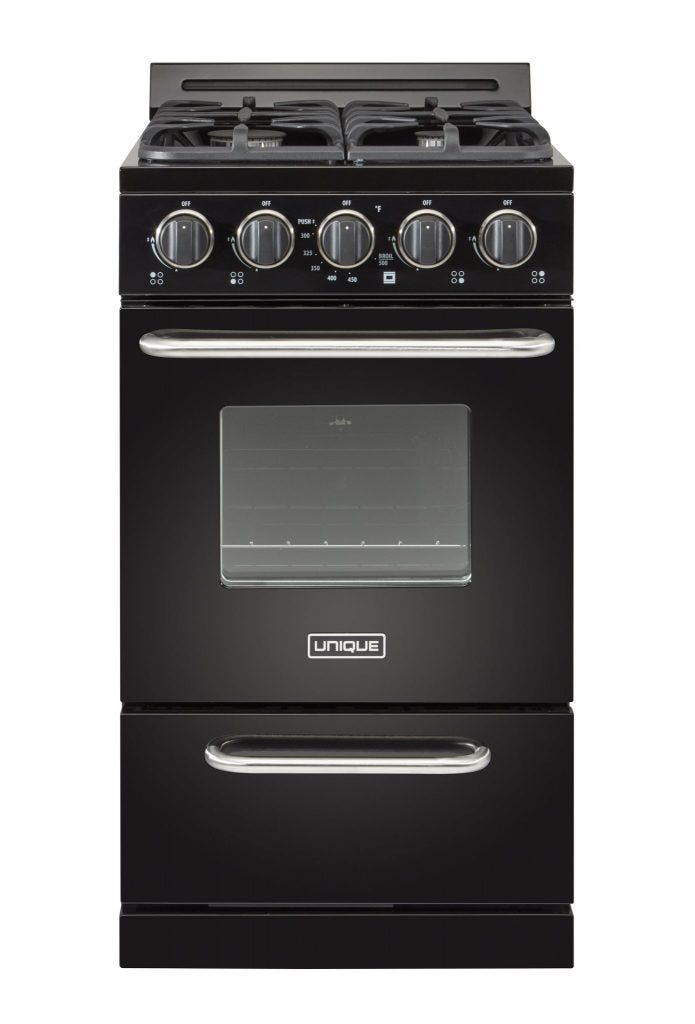 Unique Classic 20' Black Off Grid Propane Range UGP-20G OF1 B