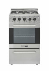 Prestige by Unique 20″ Stainless Convection Gas Range UGP-20V PC1 S/S-Stainless Steel