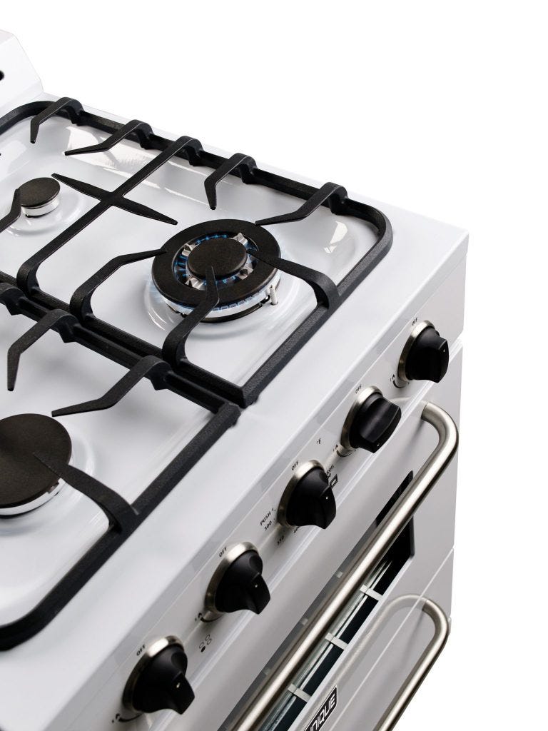Unique Classic 24' White Off Grid Propane Range UGP-24G OF1 W
