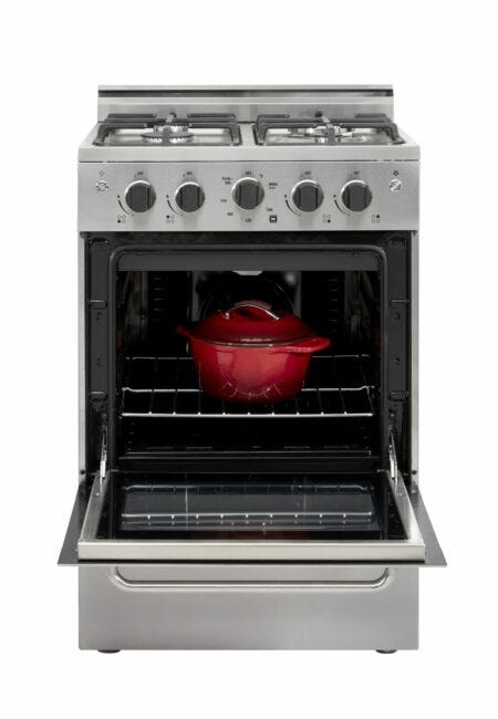 Prestige by Unique 24″ Stainless Convection Gas Range UGP-24V PC1 S/S-Stainless Steel