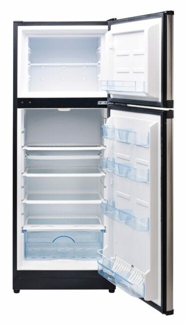 Unique 10.3 cu/ft Solar Powered DC Fridge UGP-290L S/S