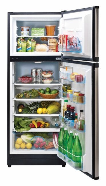 Unique 10.3 cu/ft Solar Powered DC Fridge UGP-290L S/S