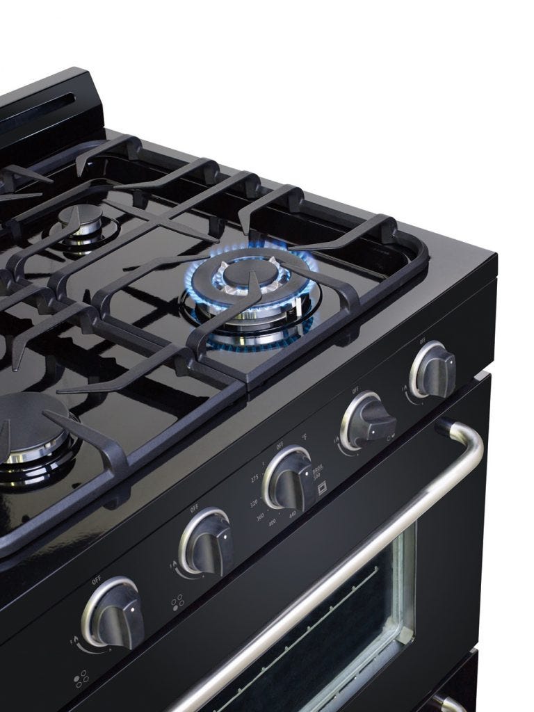 Unique Classic 30" Black Off Grid Propane Range UGP-30G OF1 B