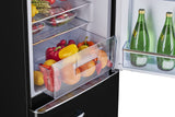 Classic Retro by Unique 7 cu. ft. Electric Bottom-Mount Refrigerator UGP-215L B AC-Black