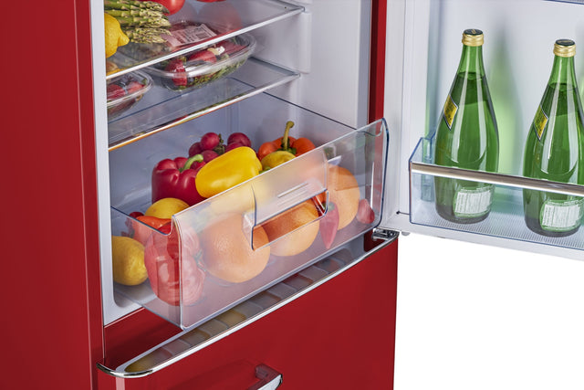 Classic Retro by Unique 7 cu. ft. Electric Bottom-Mount Refrigerator UGP-215L R AC-Red