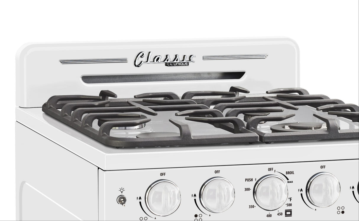 Unique 24' Classic Retro Marshmallow White Range UGP-24CR W