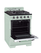 Classic Retro by Unique 24” Convection Gas Range UGP-24CR LG-Mint Green