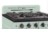 Classic Retro by Unique 24” Convection Gas Range UGP-24CR LG-Mint Green