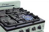 Classic Retro by Unique 24” Convection Gas Range UGP-24CR LG-Mint Green