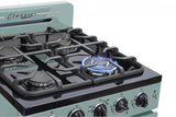 Classic Retro by Unique 24” Convection Gas Range UGP-24CR T-Turquoise