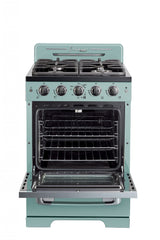 Classic Retro by Unique 24” Convection Gas Range UGP-24CR T-Turquoise