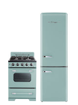 Classic Retro by Unique 24” Convection Gas Range UGP-24CR T-Turquoise