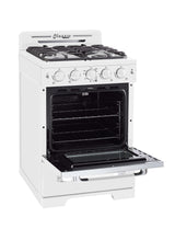 Classic Retro by Unique 24” Convection Gas Range UGP-24CR W-White