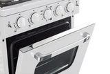 Classic Retro by Unique 24” Convection Gas Range UGP-24CR W-White