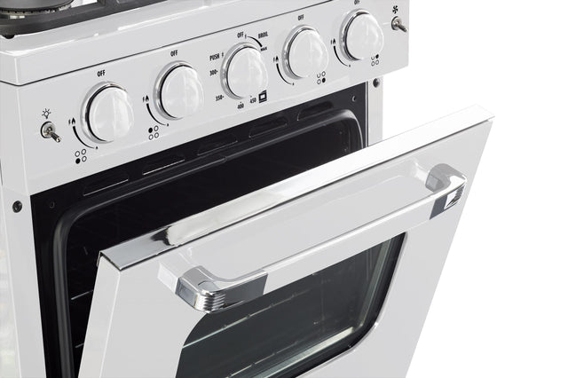 Classic Retro by Unique 24” Convection Gas Range UGP-24CR W-White