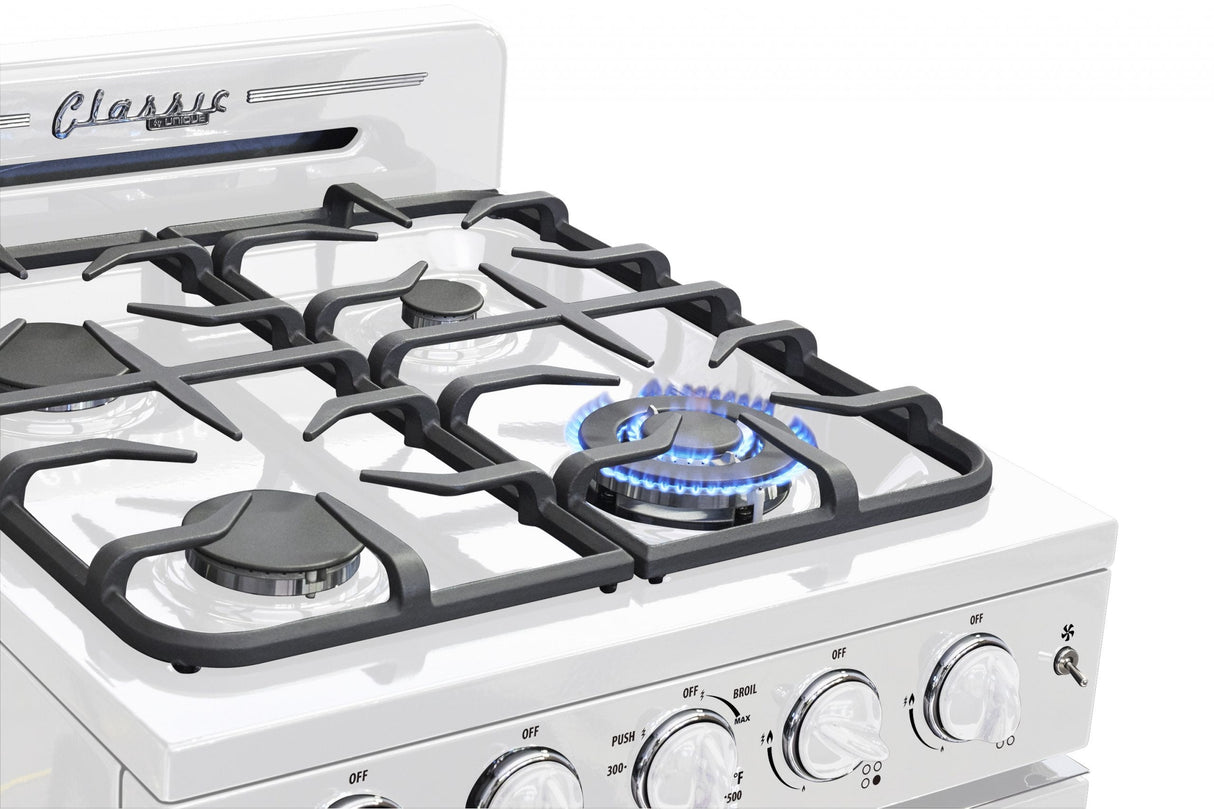 Unique 24' Classic Retro Marshmallow White Range UGP-24CR W