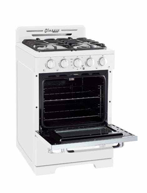 Unique 24' Classic Retro Marshmallow White Offgrid Range UGP-24CR OF1 W