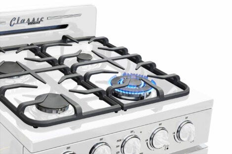 Unique 24' Classic Retro Marshmallow White Offgrid Range UGP-24CR OF1 W