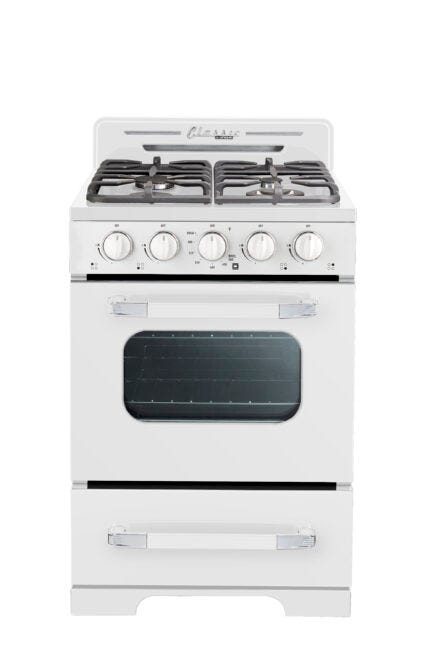 Unique 24' Classic Retro Marshmallow White Offgrid Range UGP-24CR OF1 W