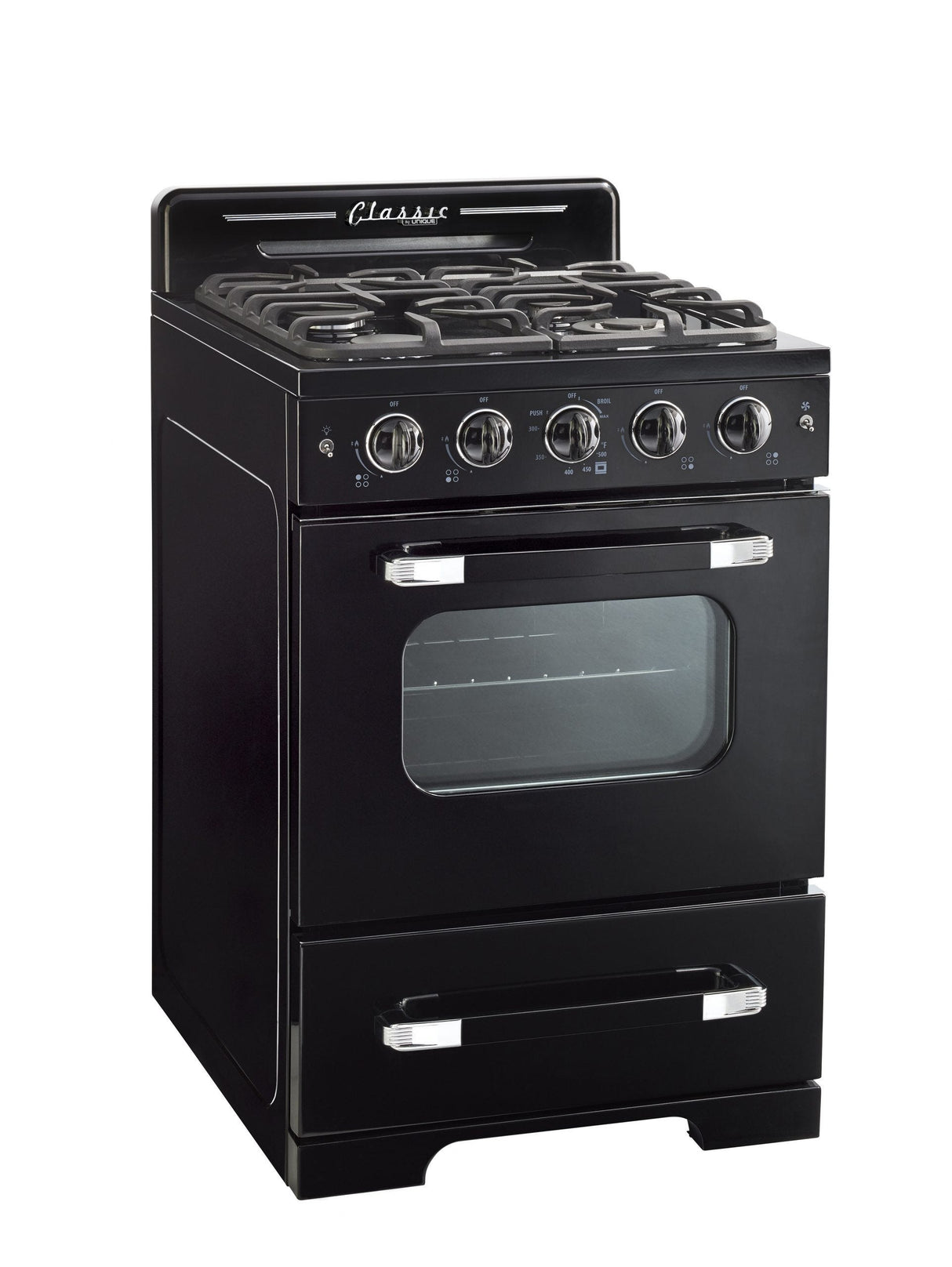 Unique 24' Classic Retro Midnight Black Range UGP-24CR B