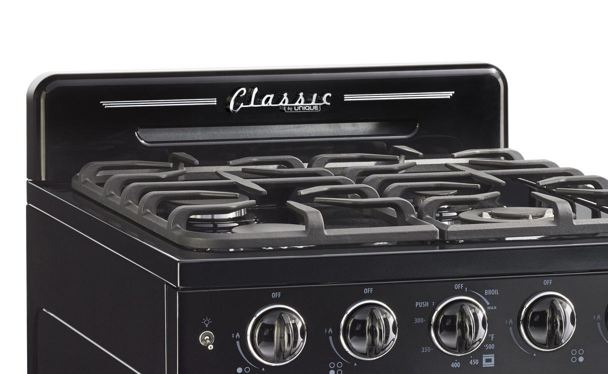 Unique 24' Classic Retro Midnight Black Range UGP-24CR B