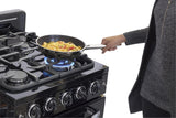 Classic Retro by Unique 24” Convection Gas Range UGP-24CR B-Black