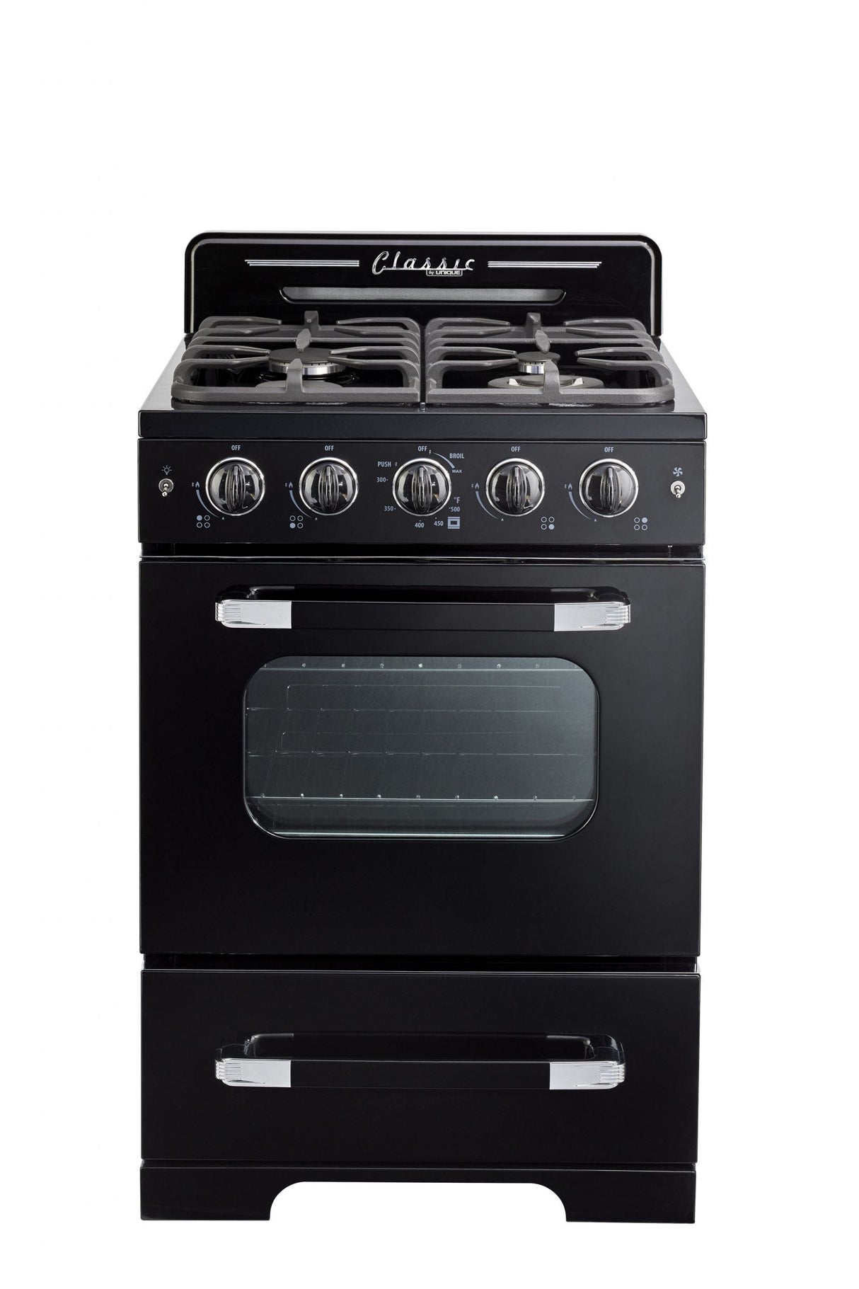 Unique 24' Classic Retro Midnight Black Range UGP-24CR B
