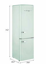 Off-Grid Classic Retro by Unique 10 cu. ft. Solar Powered DC Bottom Mount Refrigerator UGP-275L LG DC