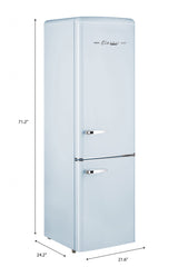 Classic Retro by Unique 9 cu. ft. Electric Bottom-Mount Refrigerator UGP-275L LB AC-Powder Blue