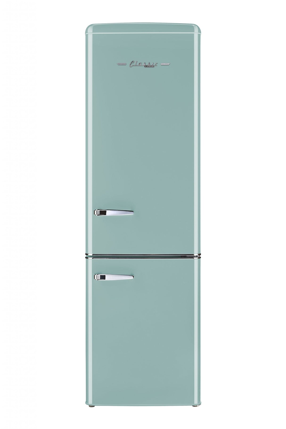 Classic Retro 21.6 in. 8.7 cu. ft. Retro Bottom Freezer Refrigerator in Ocean Mist Turquoise, ENERGY STAR UGP-275L T AC