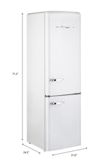 Classic Retro by Unique 9 cu. ft. Electric Bottom-Mount Refrigerator UGP-275L W AC-White