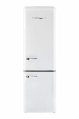 Off-Grid Classic Retro by Unique 10 cu. ft. Solar Powered DC Bottom Mount Refrigerator UGP-275L W